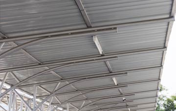 installing Plumtree Green metal roofing